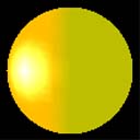 illustration d’une sphère verte avec une lumière émissive