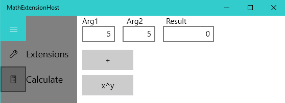 Exemple de code d’extension mathématique