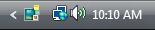 capture d’écran de status barre avec icônes bleues