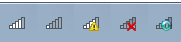 capture d’écran des icônes de status sans fil
