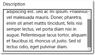 Zone de texte d’une ligne mullti