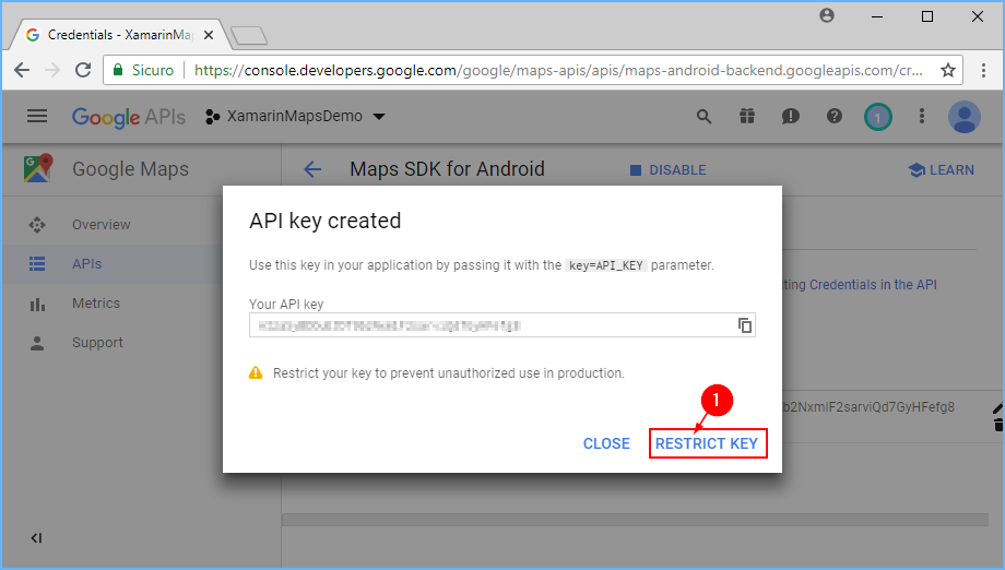Obtention d'une clé API Google Maps - Xamarin | Microsoft Learn