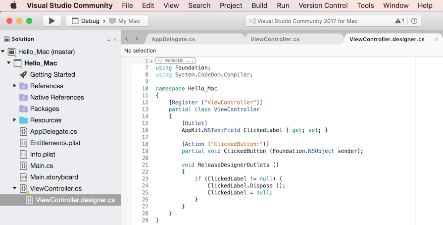 Synchronisation des modifications avec Xcode