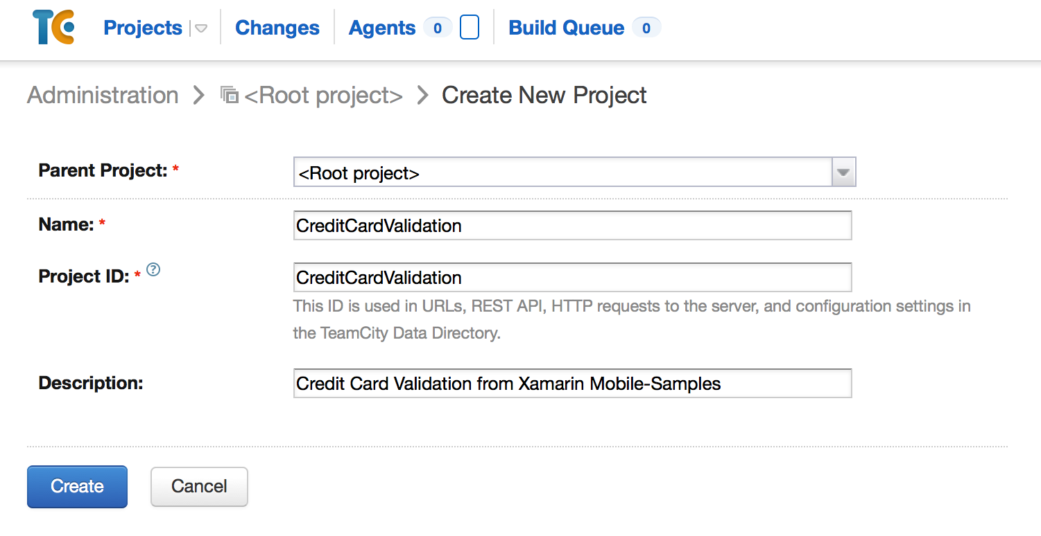 Navigate to the Root Project Underneath the Root Project, create a new sub-project Navigate to the Root Project Underneath the Root Project, create a new subproject
