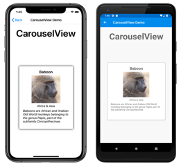 Exemple CarouselView