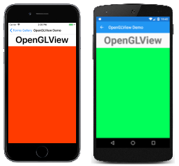 OpenGLView Exemple