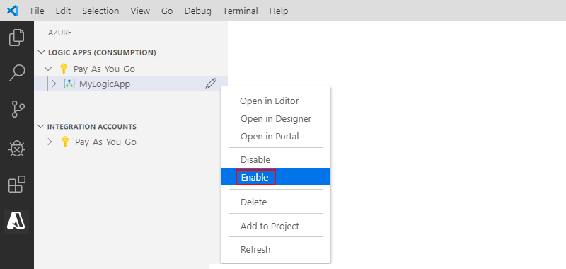 Enable your logic app