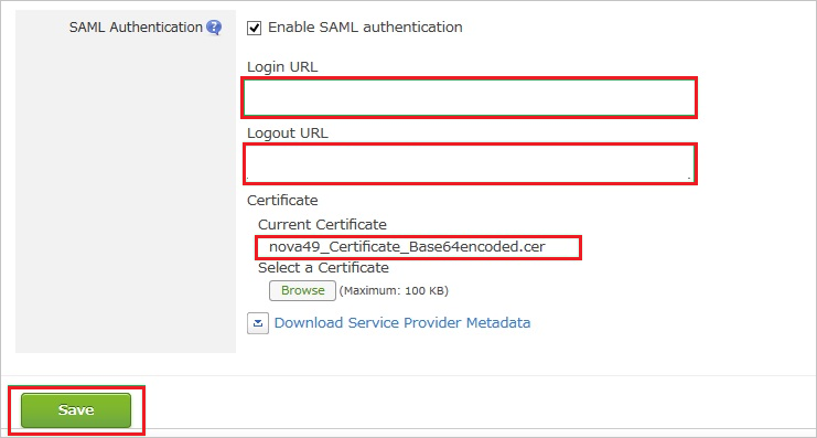 SAML Authentication