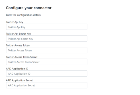 Screenshot of the sign-in page with Tenant ID and API secret key fields.