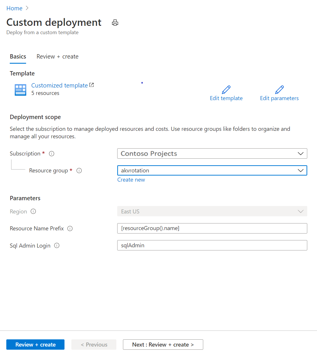Creación de un grupo de recursos