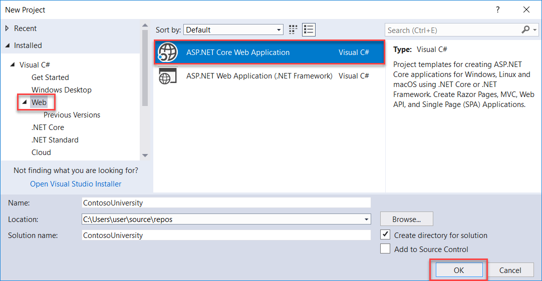 Cuadro de diálogo Nuevo proyecto