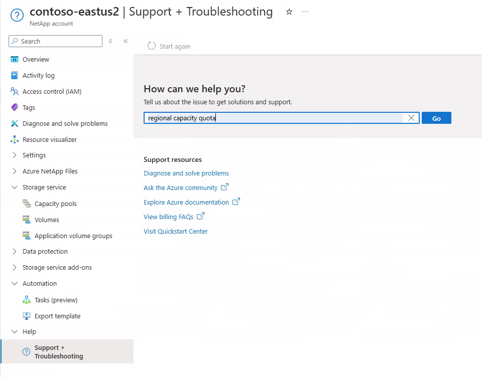 Captura de pantalla que muestra el encabezado ¿Cómo podemos ayudar?