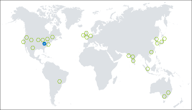 Mapa de regiones de Azure Portal