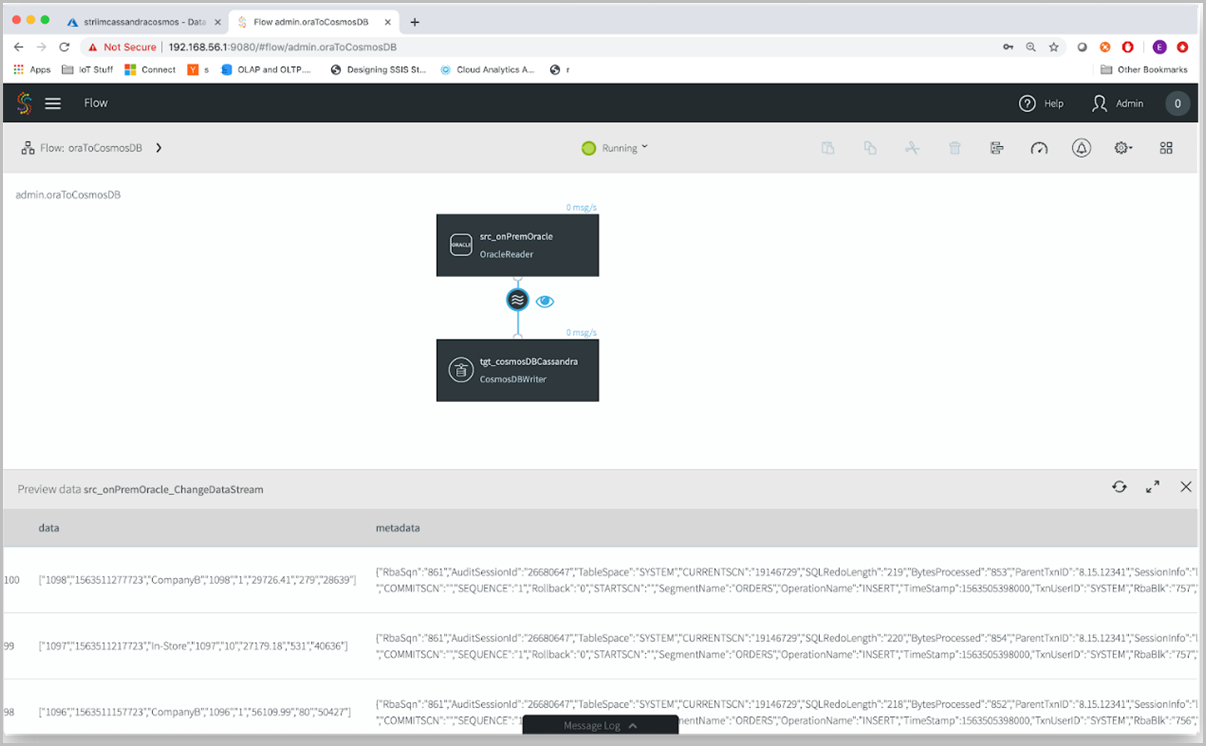 Configuración de la canalización CDC