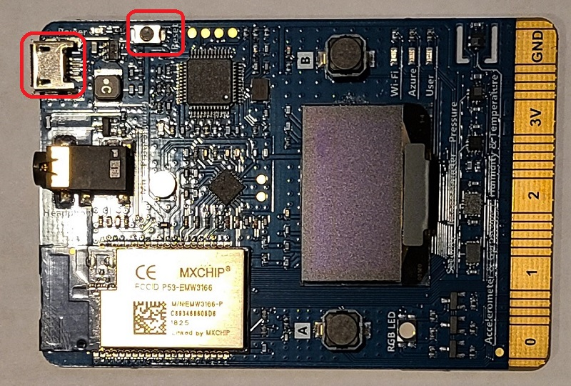 Búsqueda de componentes clave en la placa del kit de desarrollo de MXChip