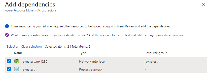 Screenshot displays add dependencies page.