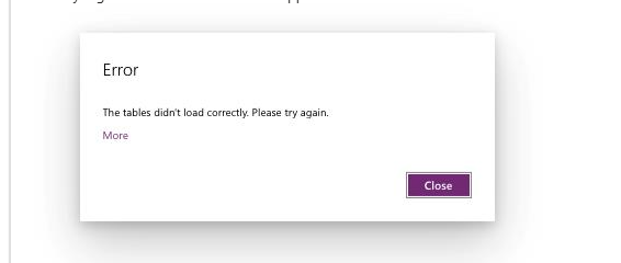 un error de