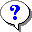 Icono de ayuda o signo de interrogación, que consta de un icono de burbuja de pensamiento con un signo de interrogación.