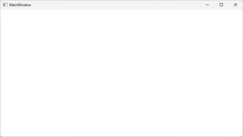 Una aplicación WPF en blanco