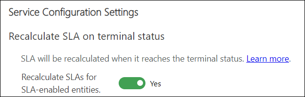 Active o recálculo do SLA ao alcanzar o estado terminal.