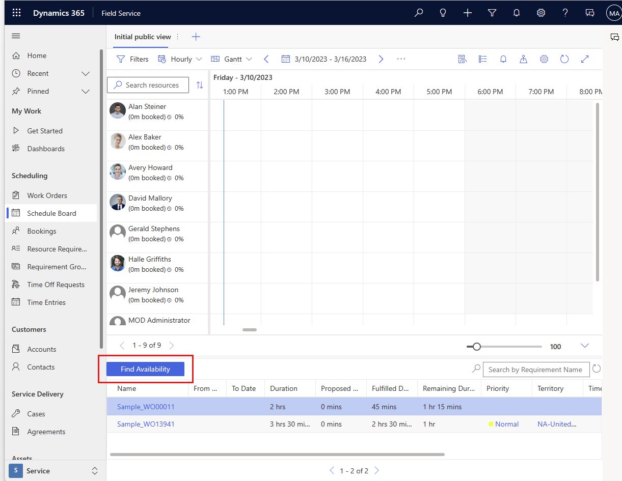 Captura de pantalla que mostra como iniciar a programación Asistente desde o panel de programación.