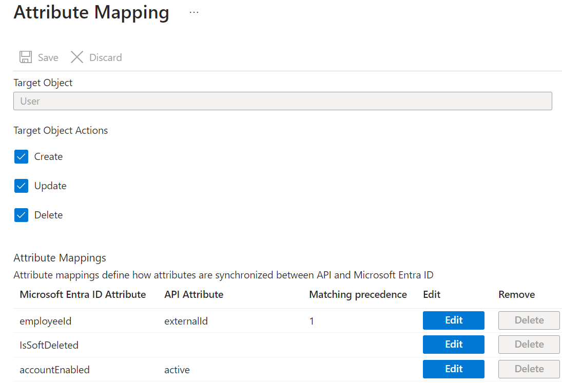 Uso de la asignación de atributos para configurar asignaciones de atributos para aplicaciones