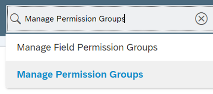 Administración de grupos de permisos