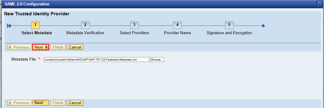 Configuración de inicio de sesión único 3
