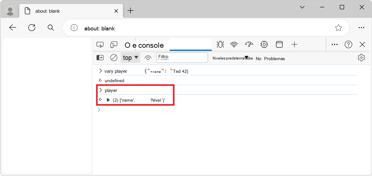 Resultado de la función keys()