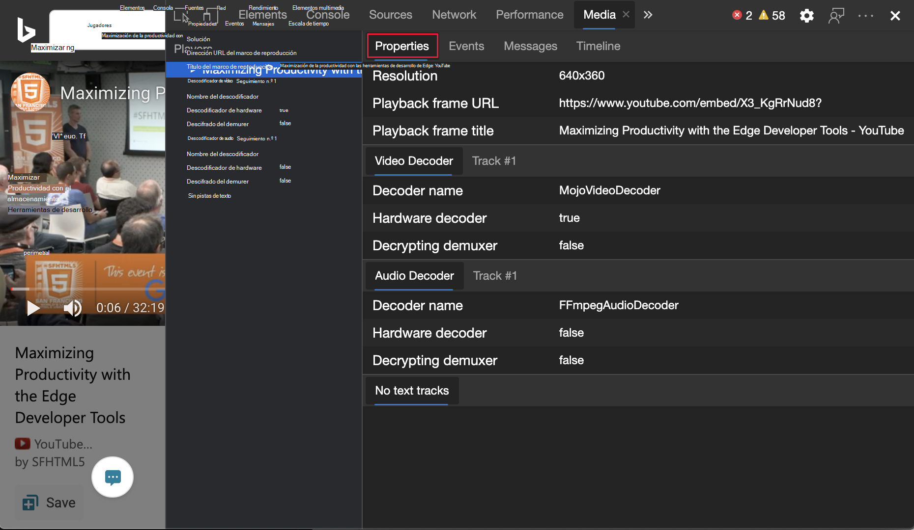 Propiedades multimedia