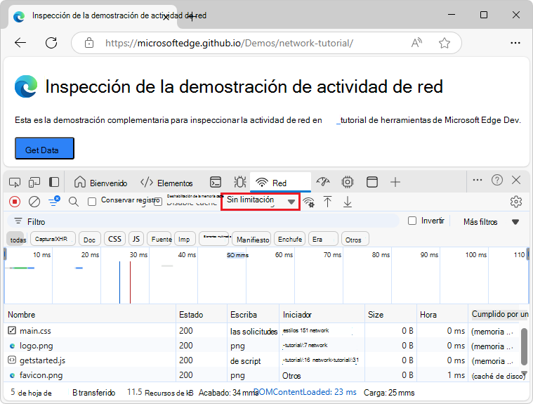 Lista desplegable Limitación