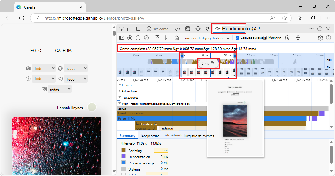 Saltar a un nivel de zoom elegido