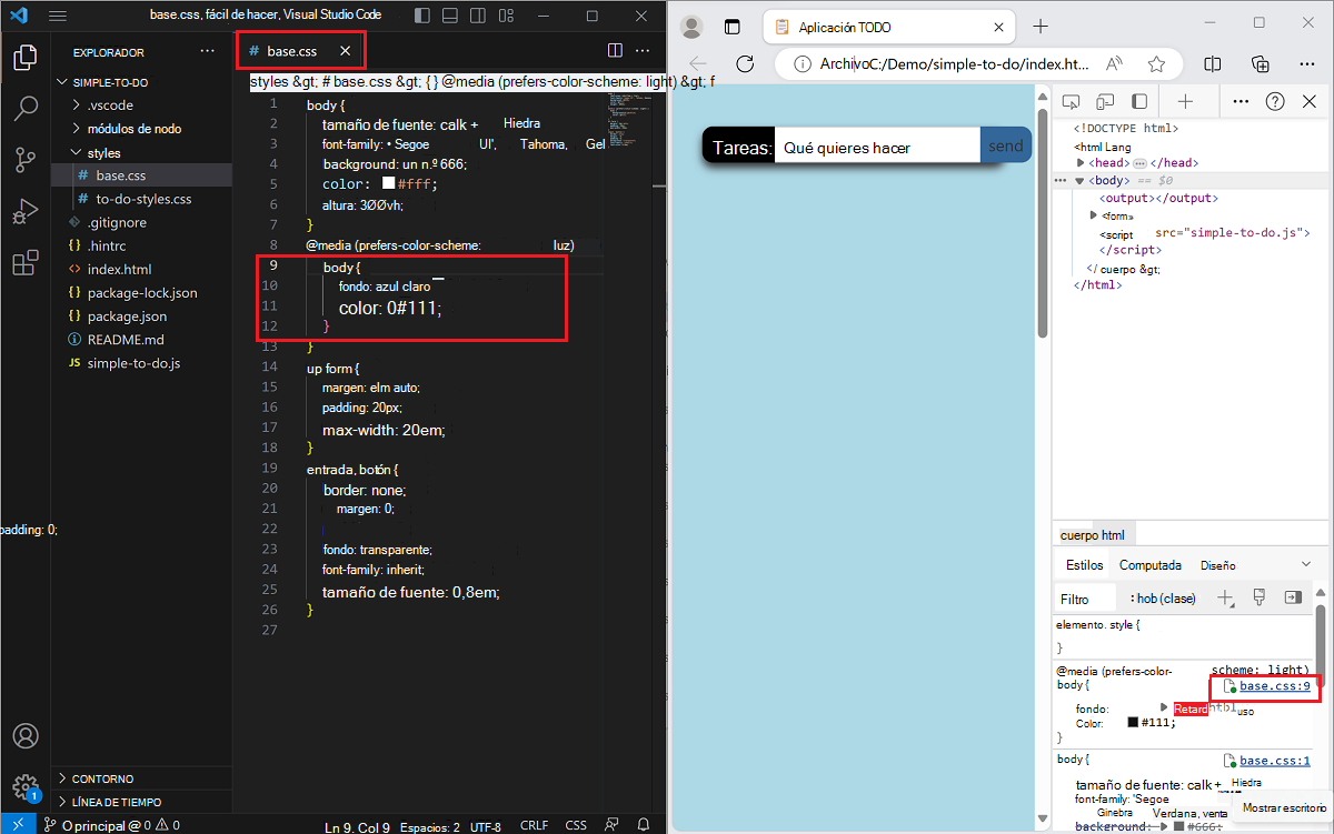 Visual Studio Code abrir con los archivos de carpeta raíz y el archivo seleccionado abierto