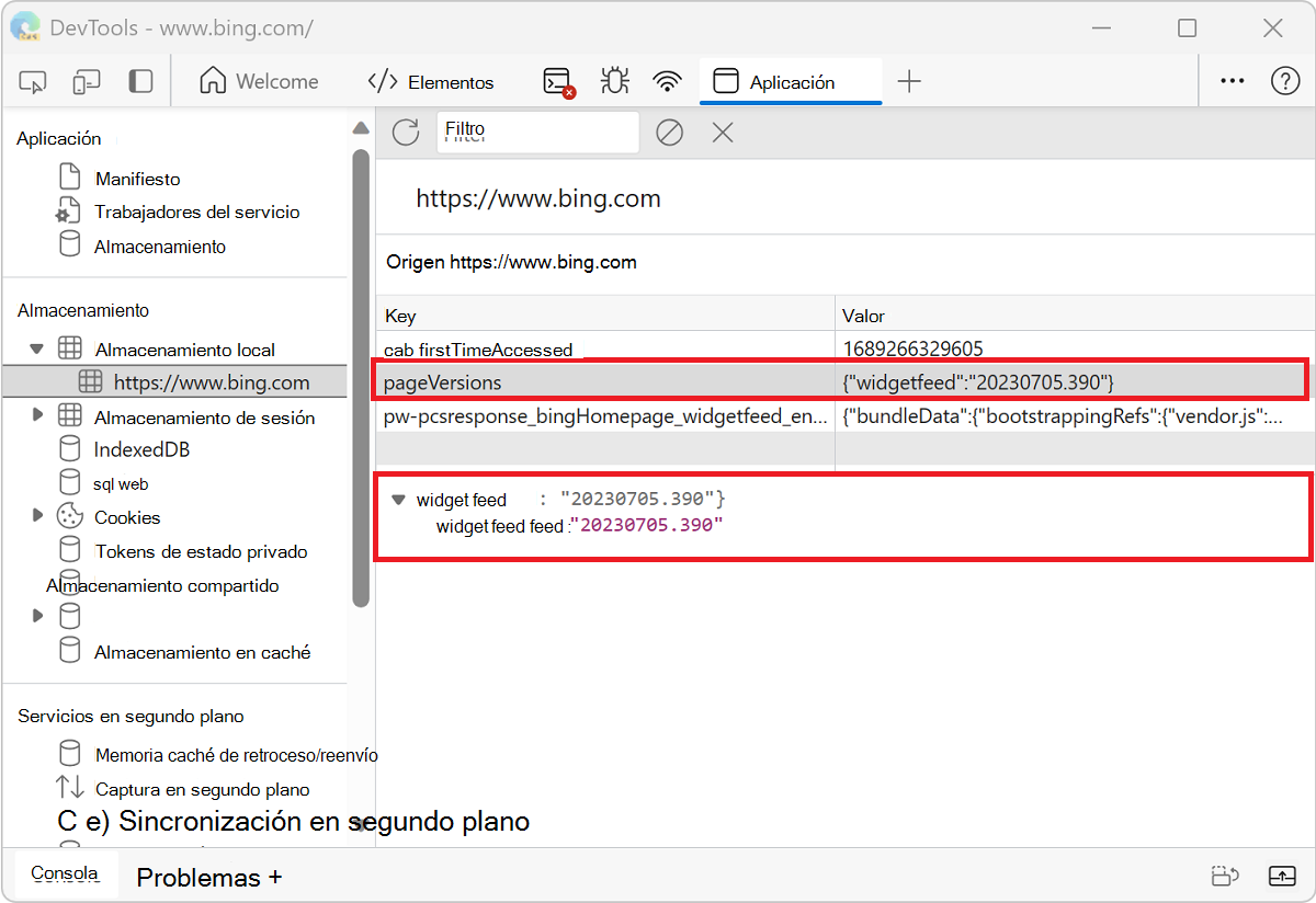 Ver el valor de la clave de eventLogQueue_Online