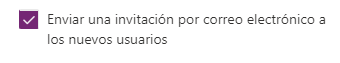 Enviar unha invitación por correo electrónico.