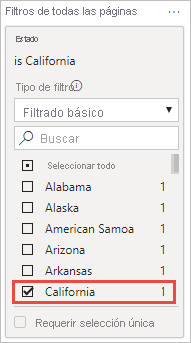 Screenshot showing how to Select a state.