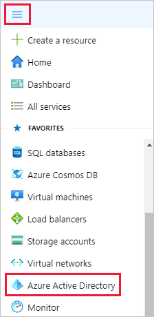 Captura de pantalla de Azure Portal con la opción Microsoft Entra ID destacada.