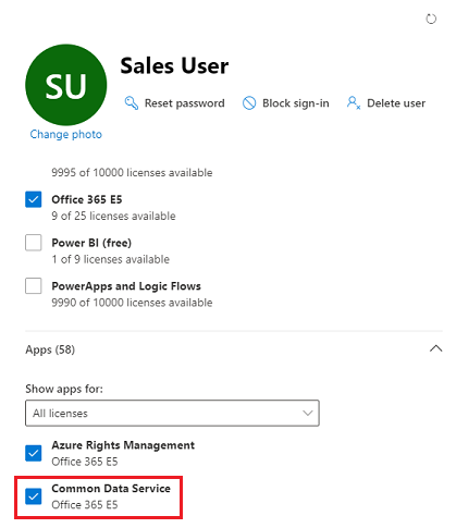 Dataverse licenza.