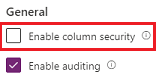 Captura de pantalla que mostra como activar a seguranza das columnas.
