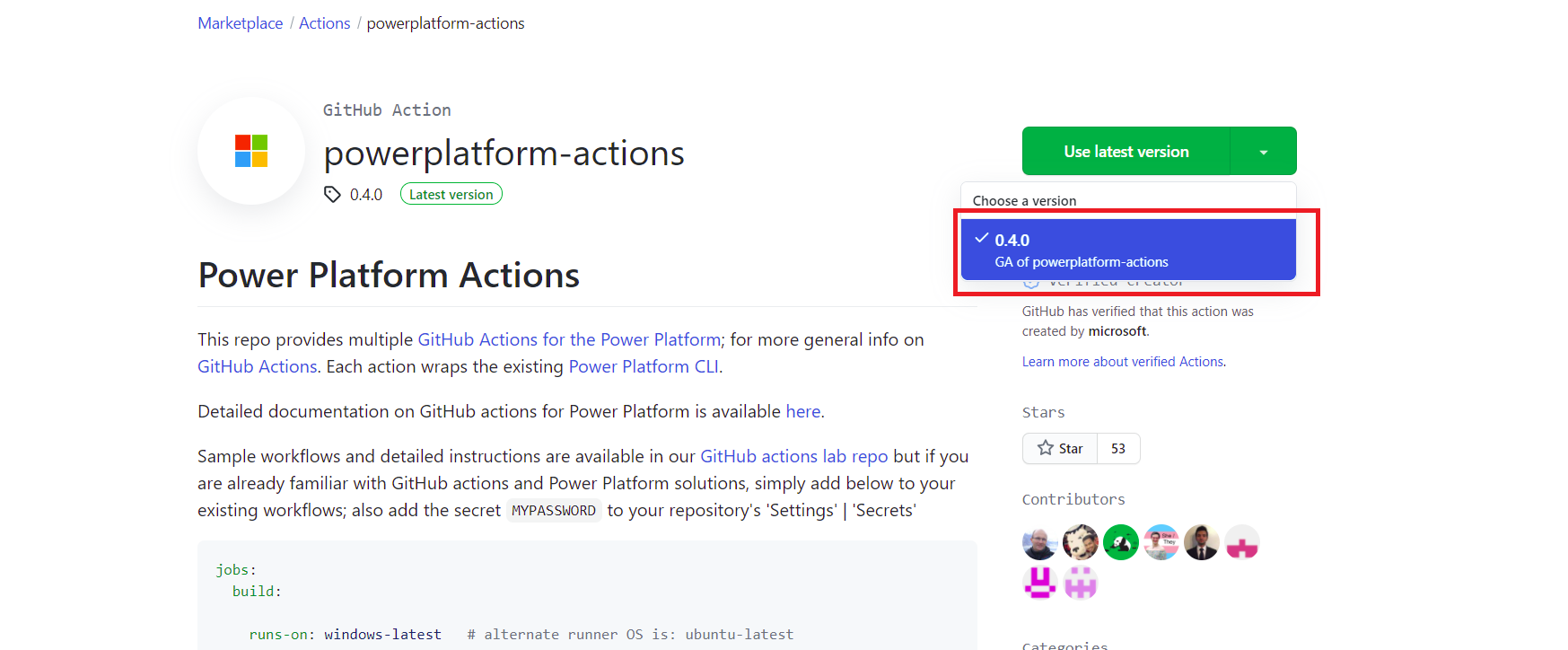 GitHub Actions Instalar