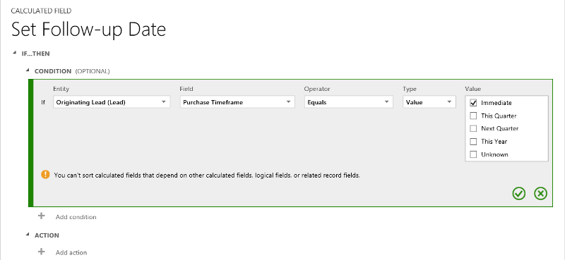 Facer un seguimento da data nunha oportunidade en Dynamics 365 one.