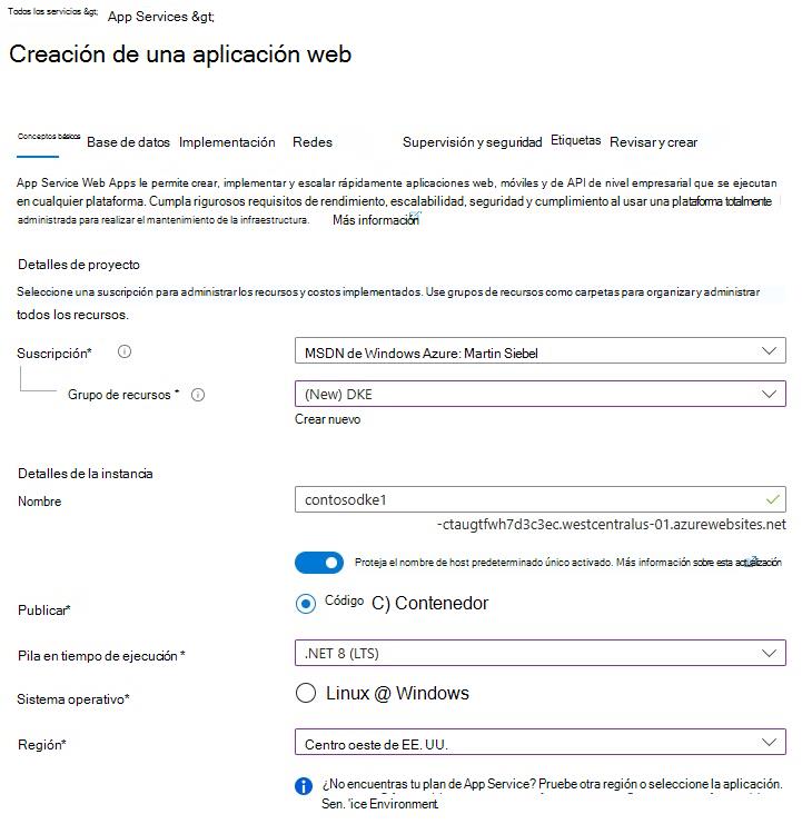 Creación de una aplicación web