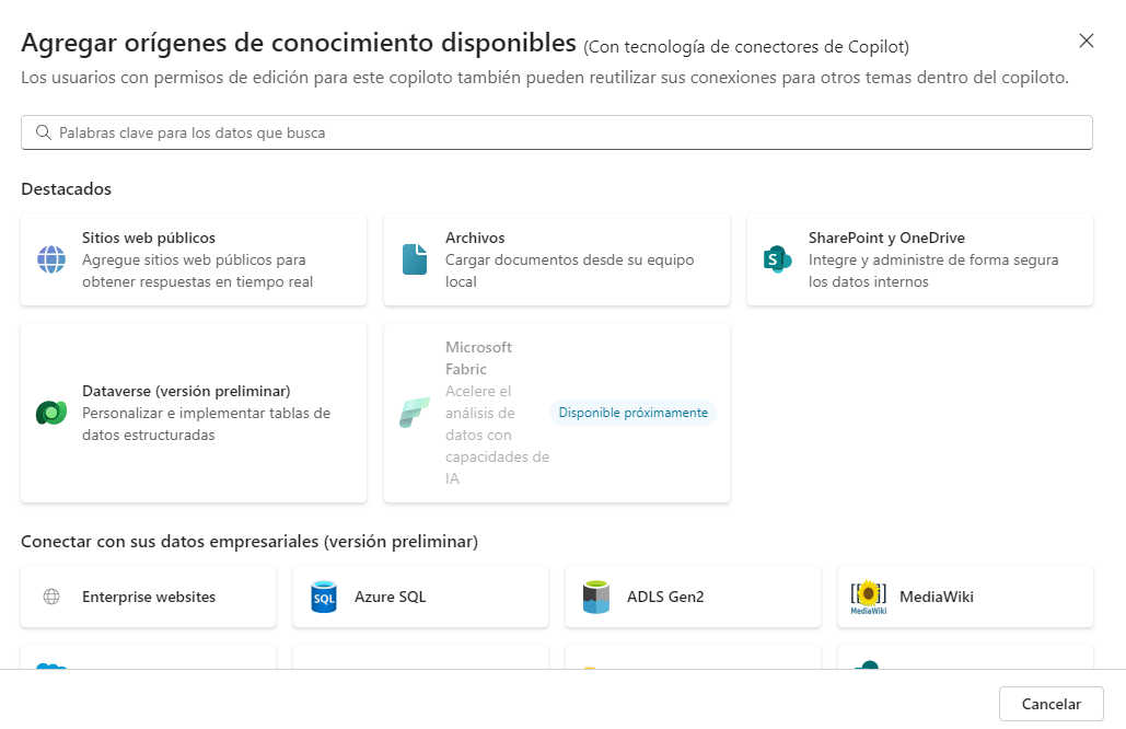 Captura de pantalla de los orígenes de conocimiento