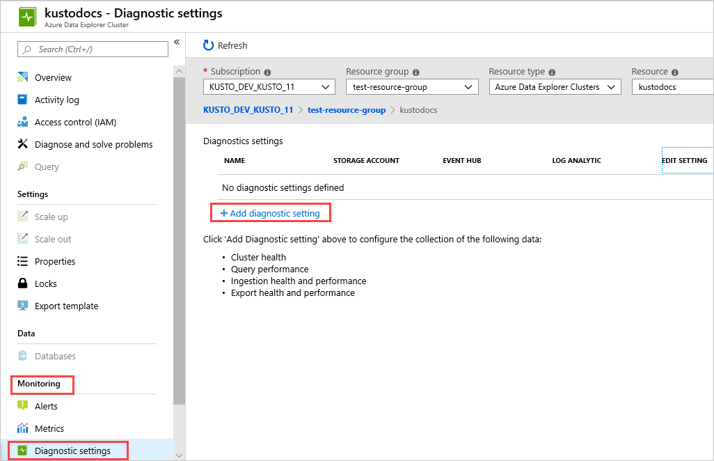 Add diagnostics logs.