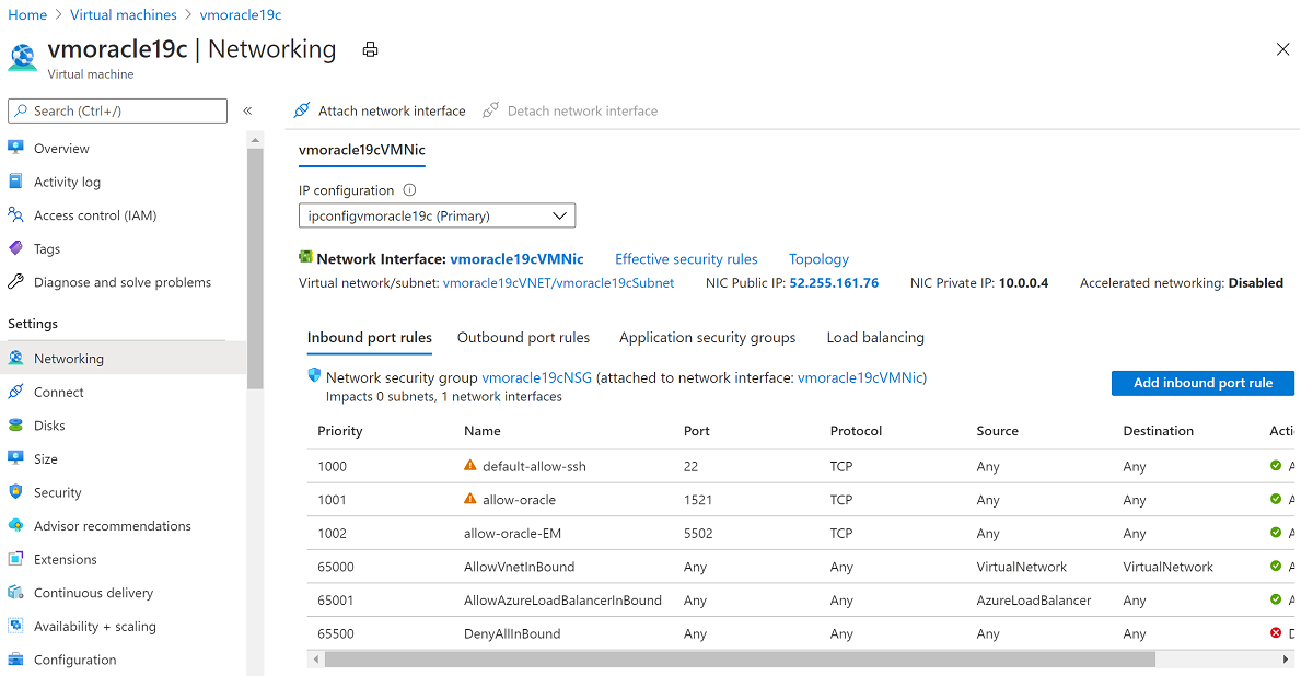 Screenshot that shows an IP address value.