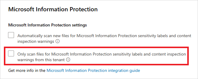 התעלמות בתוויות.