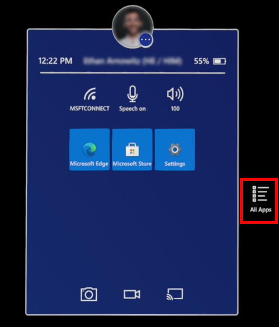 All Apps button All Apps button.