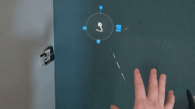 Hand ray move animation Hand ray move animation.