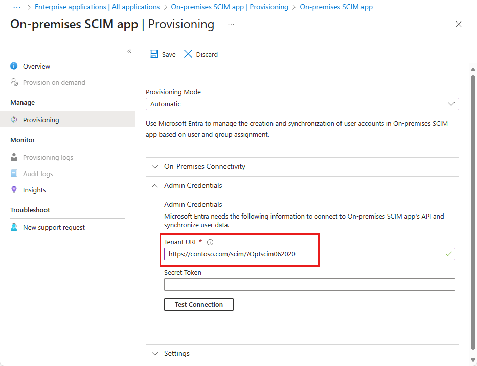 SCIM flags to later behavior.