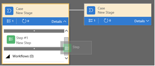 Add step to a stage in a business process Add step to a stage in a business process.